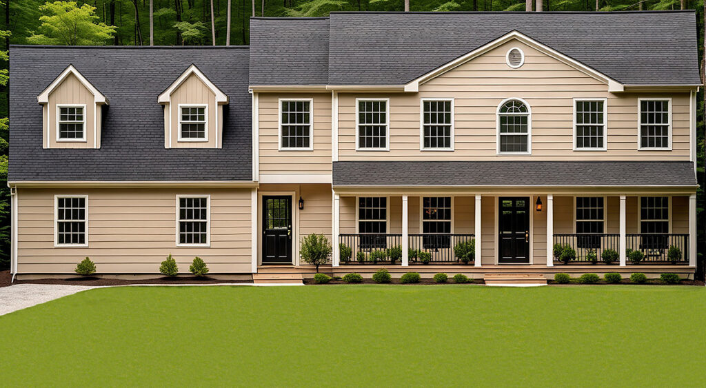 Modular Building Plans: Hathaway Colonial Front Exterior